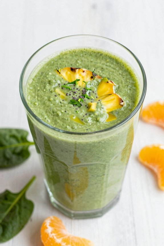refreshing tropical green smoothie