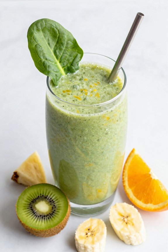 refreshing tropical green smoothie