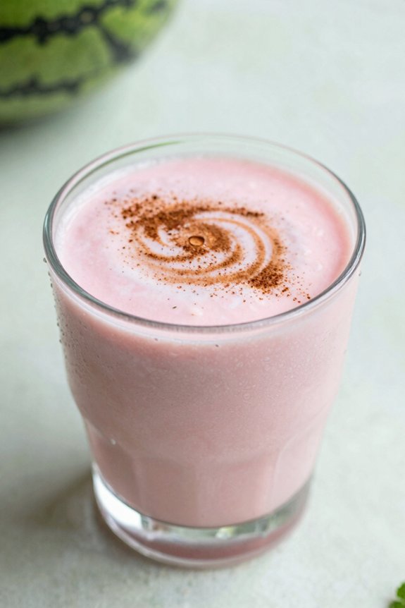 refreshing watermelon mint smoothie