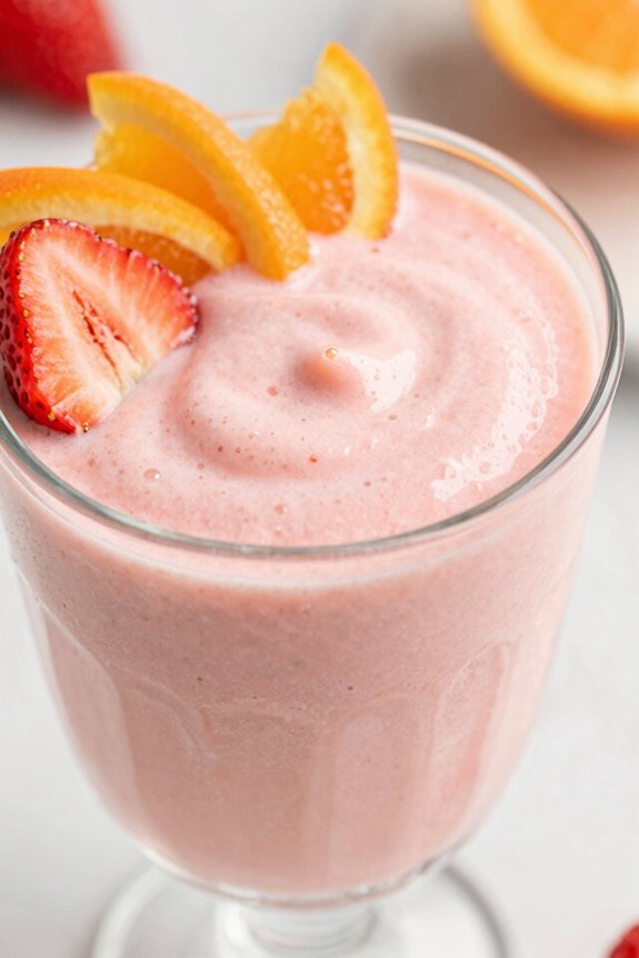 smooth and creamy blender smoothie