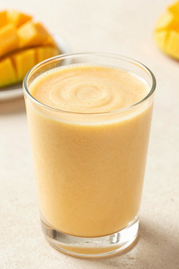 smooth blended mango tofu