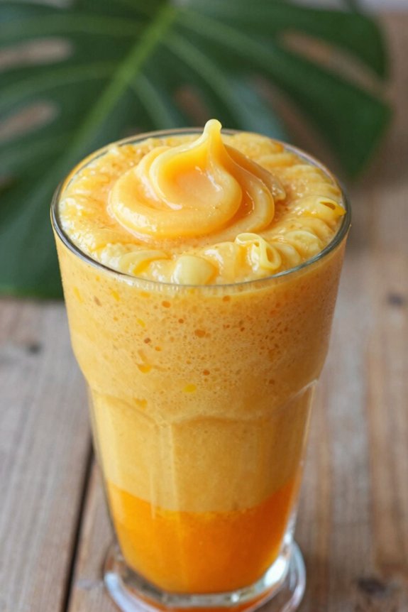 smooth creamy tropical smoothie