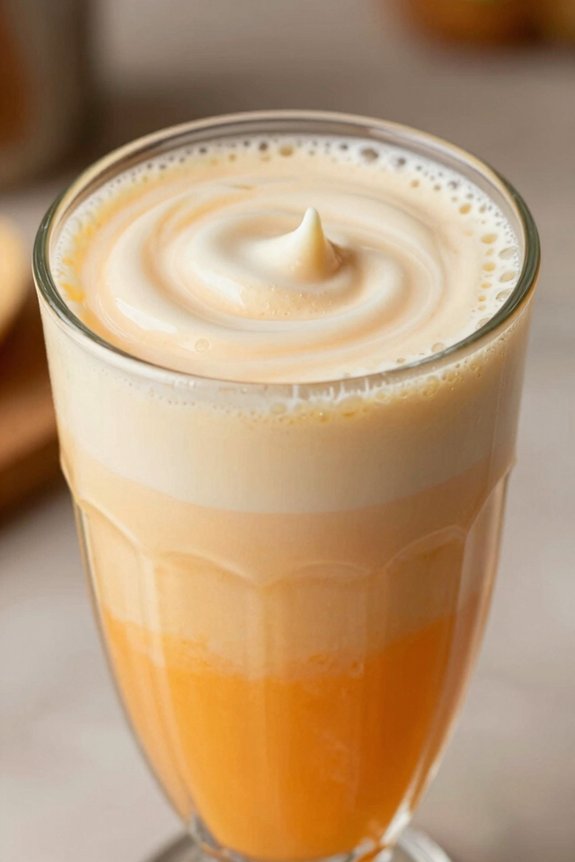 smooth drinkable creamsicle smoothie