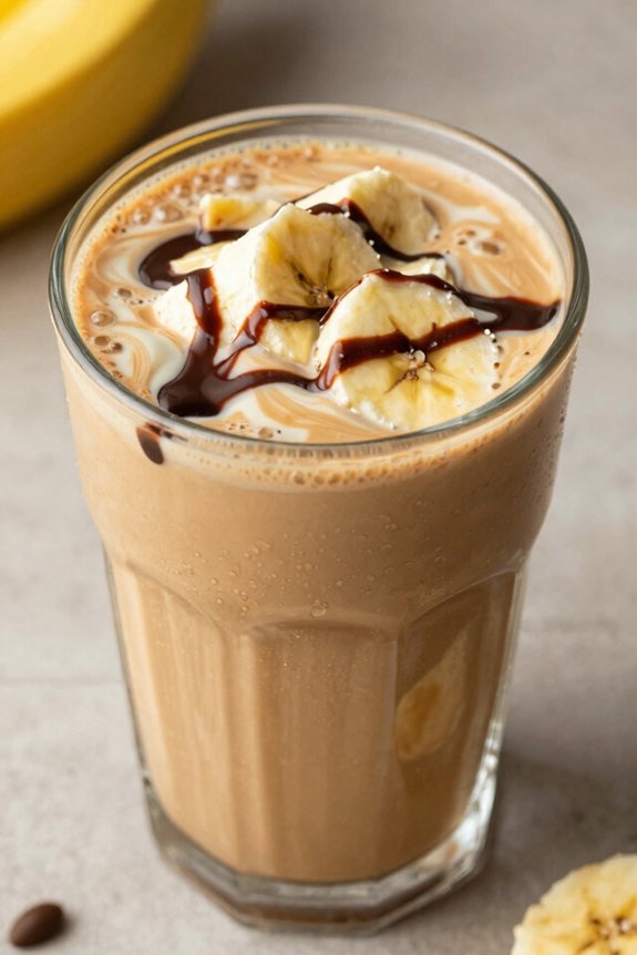 thick coffee banana smoothie
