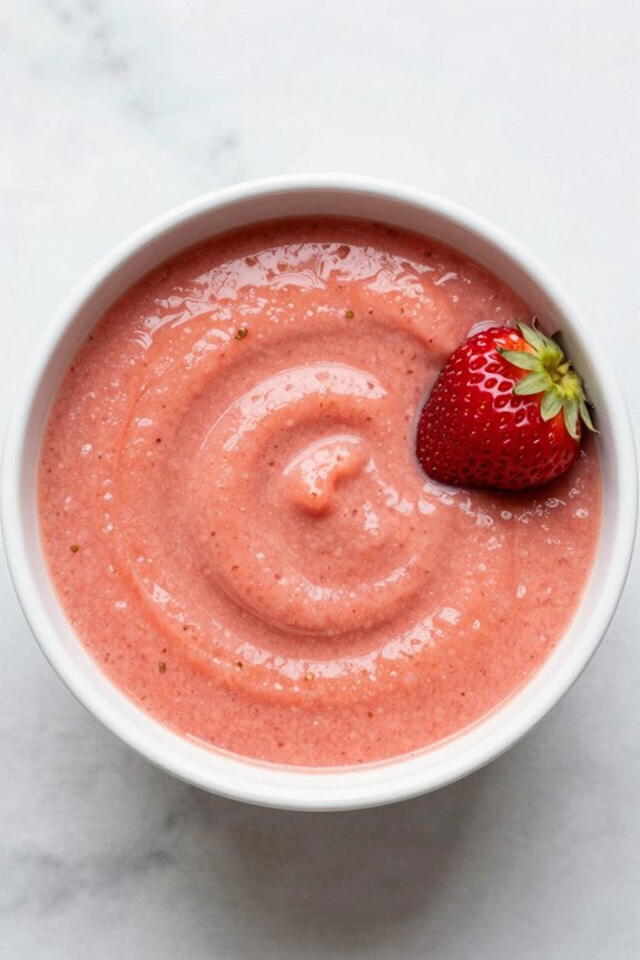 tofu strawberry breakfast smoothie