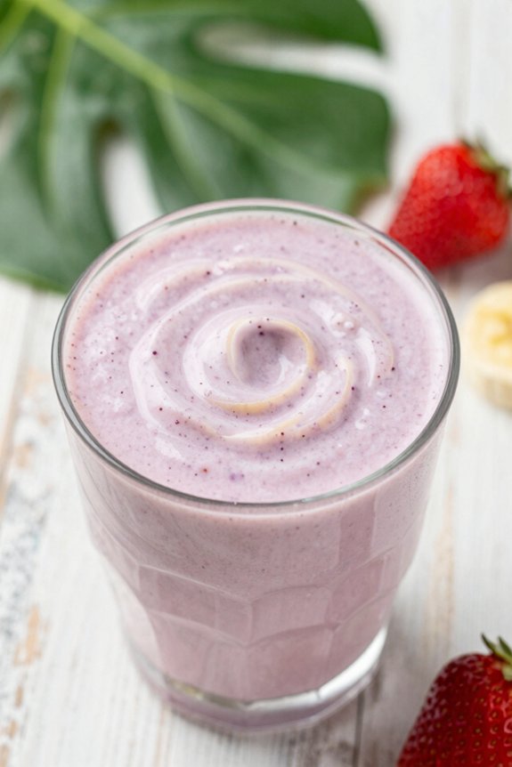 tropical berry banana smoothie