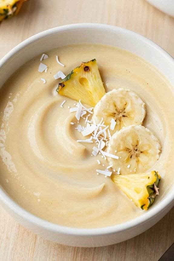 tropical fruit cream smoothie