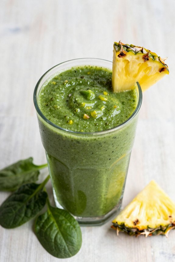 tropical green energy smoothie