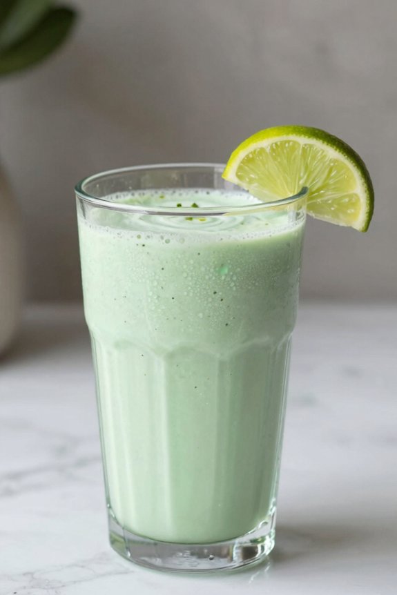 tropical melon lime smoothie