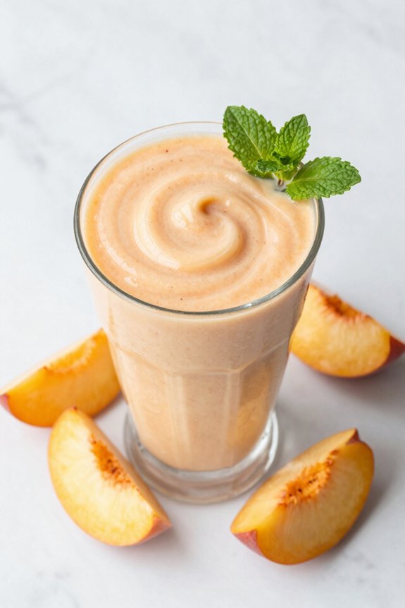 tropical peach smoothie bliss