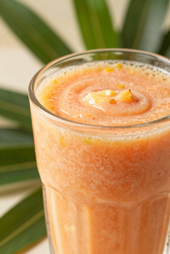 tropical smoothie blending process