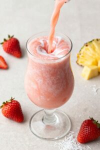 tropical strawberry smoothie delight