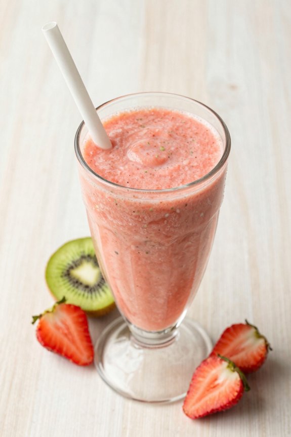 tropical strawberry smoothie delight