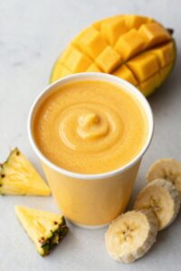 tropical sunrise morning smoothie