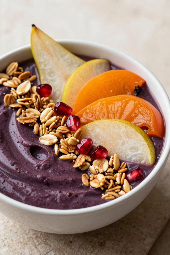 vibrant acai smoothie bowl