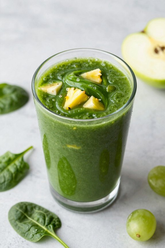 vibrant green smoothie delight