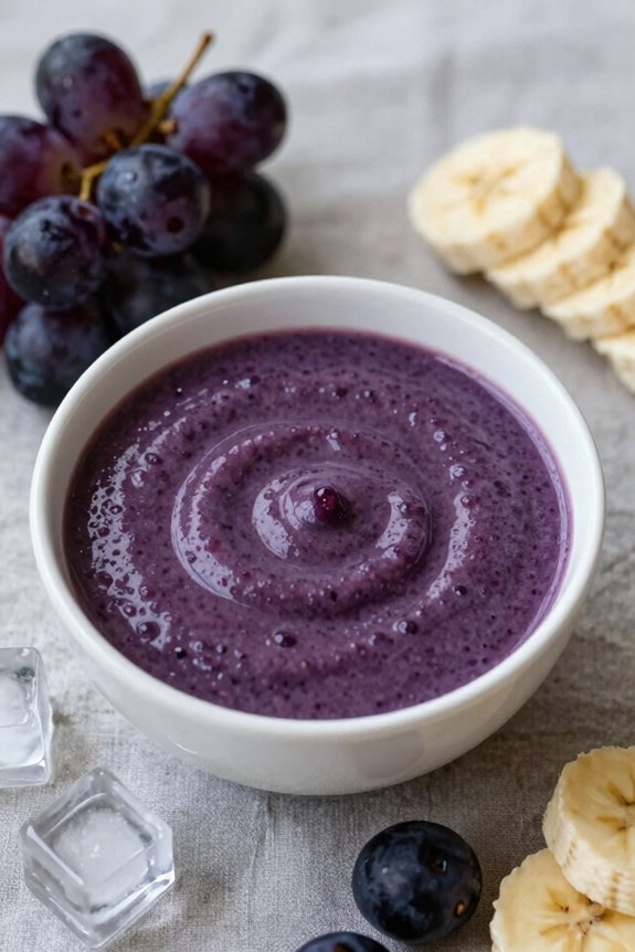 vibrant smoothie with fruit